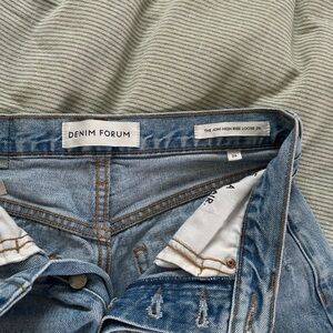 Denim Forum Light Blue High-Rise Loose Jeans